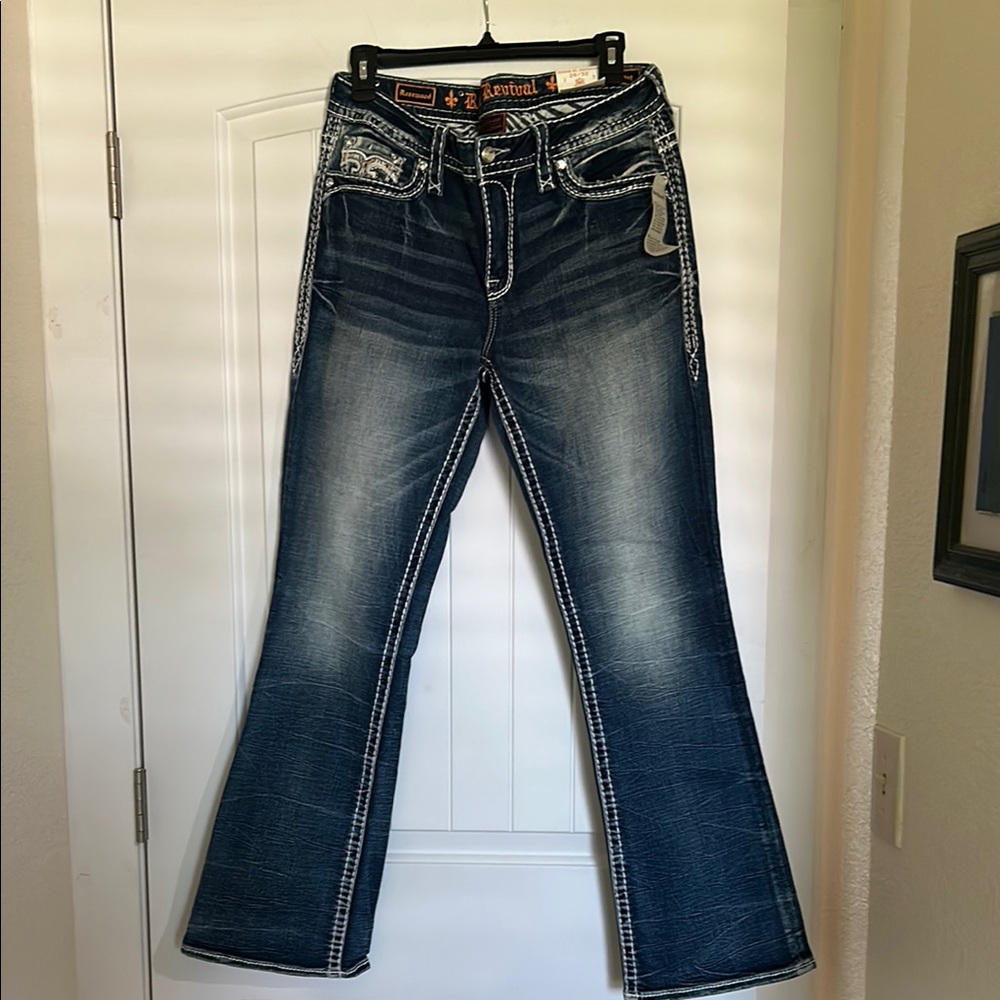 Rock Revival Blue Boot Cut Jeans NWT